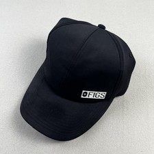 FIGS Hat Cap Strapback Black Softshell Logo Nurse Medical Uniform Baseball