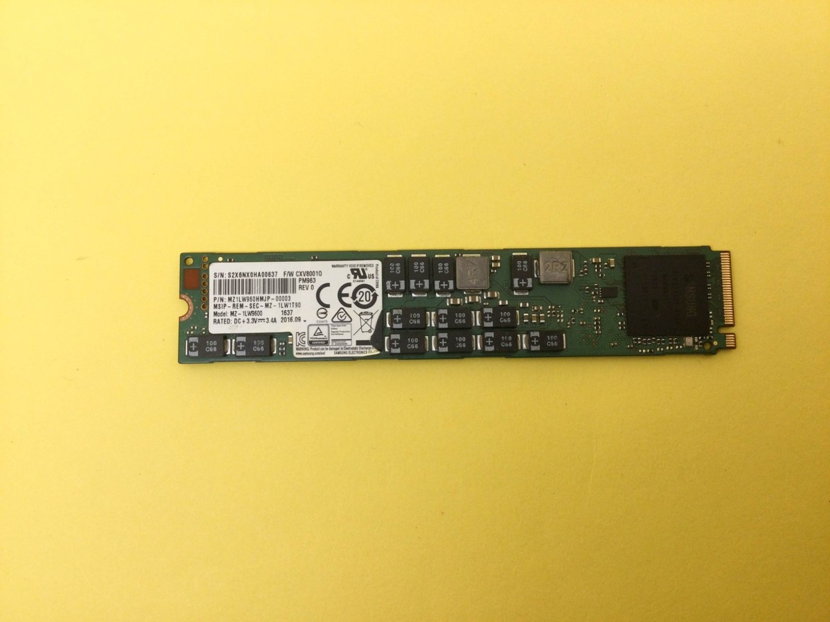 MZ-1LW9600 Samsung PM963 Series 960GB NVMe PCI Express M.2 22110
