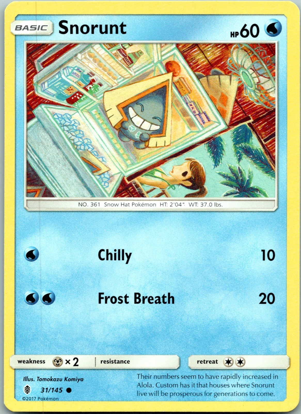 Snorunt 31/145 Common Guardians Rising Pokemon Lightly Played