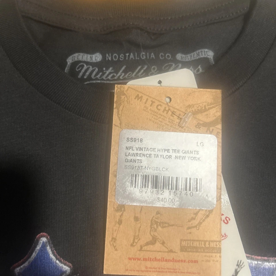 Men’s Large Mitchell And Ness Lawerence Taylor Throwback Tee - Image 3 of 4