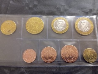 EURO 2005 MONTENEGRO ESSAI / MONNAIE PROTOTYPE PATTERN 8 MONNAIES.