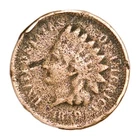 1859 Indian Head Penny First Year Laurel Wreath Reverse Decent Details Pitted