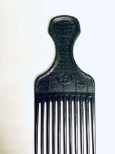 1990’S GOODY TOTAL TEXTURE HAIR LIFT PICK DETANGLING COMB BLACK 6-3/4”