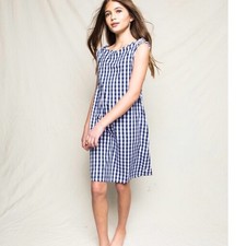 Petite Plume classic navy gingham Amelie nightgown size 5