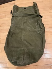 WWII US Army Canvas Duffel Bag Vet Named Numbered Stencil Dated 1940s
