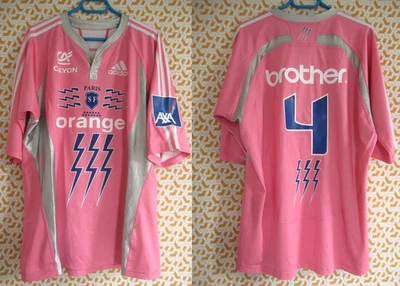 Maillot stade Francais Adidas Paris 2008 SF Brother #4 Vintage ancien - XL - Photo 1/4