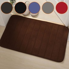 Tapis de Douche Antidérapant en Mousse à Mémoire 40x60 Peluche et Confortable