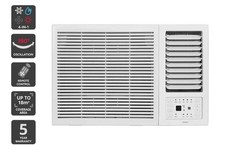Kogan 2.7kW Window Air Conditioner (Reverse Cycle), White, Window & Wall Air
