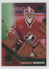 2022 Upper Deck Team Canada Juniors Electric Green 36/49 Ann-Renee Desbiens 0s60