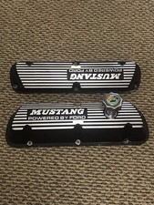 86-93 Mustang 5.0 Sbf Ford Vintage Motorsports Finned Aluminum Valve Covers Efi