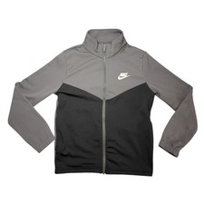 Nike Sportswear Older Kids' Chevron Colorblock Full-Zip Track Jacket Gray M