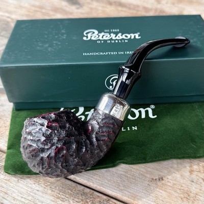 Peterson System Standard Rusticated Bent Apple (302) P-Lip Pipe