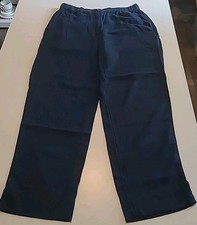 NWT Banana Republic Pants Tapered High Rise Ankle Womens Med Linen Blend Blue