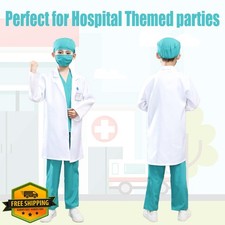 S3XY-FIV5 Kids Nurse Doctor Dentist Pretend Play Costume