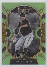 2021 Panini Select Concourse Neon Green Prizm /99 Miguel Yajure #32 n1u