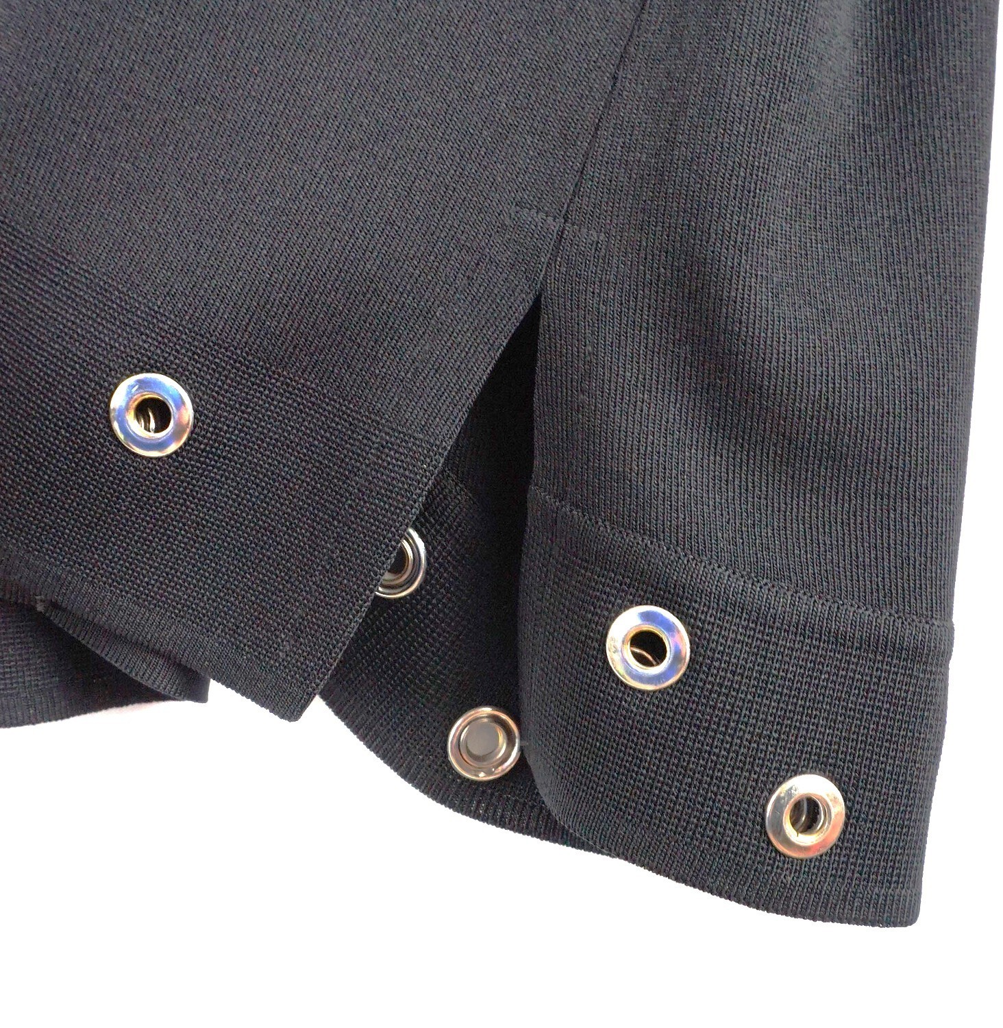 EXCLUSIVELY MISOOK BLACK JACKET SILVER METAL GROM… - image 6