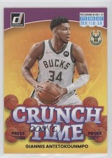 2022 Panini Donruss Crunch Time Purple Press Proof Giannis Antetokounmpo #5 11ye
