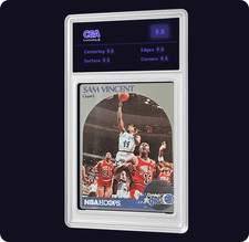 1990-91 NBA Hoops - Sam Vincent #223 Michael Jordan Wearing #12 CGAi graded 9