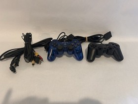 PlayStation 2 PS2 Original Console Bundle w/ 2 Controllers + 3 Games Tested Work