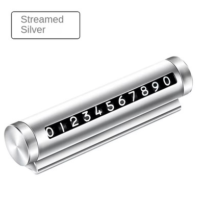 Metall Auto Temporär Parkkarte Universal Drehbar Telefon Nummernschild Aluminium St
