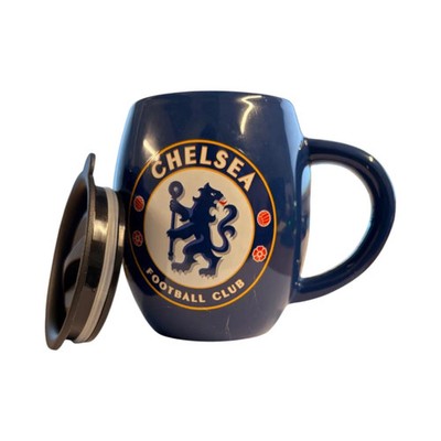 Chelsea FC Teewanne Travel Mug Keramiktasse mit Deckel Kaffee offiziell lizenziert