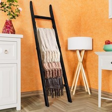 Decorative Wooden Blanket Ladder for the Living Room and Bedroom, 5ft 8 inch,...