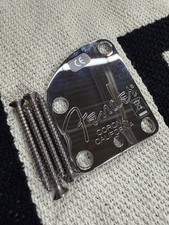 2002 03 04 05 06 Fender American Deluxe Contoured Heel Neck Plate Strat Tele USA