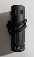 monocular scope, 8x21, with strap and case