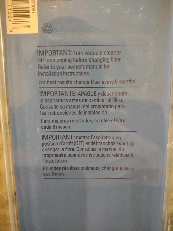 471097 Micro Lined Vacuum Filter Hoover Final Filter Self Propelled WindTunnel - Image 4 of 4