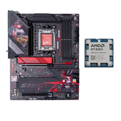AMD Ryzen 7 9800X3D+ASUS ROG STRIX X870-H Gaming AM5 DDR5 Gaming Motherboard