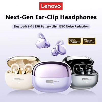 Bluetooth 6.0 Kopfhörer In Ear Kabellos TWS Lenovo Gamer Sport Ohrhörer Wireless