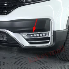 Car Chrome Head Fog Light Frame Cover Trim Accessories For Honda CR-V 2020-2022