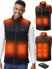 Heated Vest for Men with 16000mAh 7.4V Battery Pack Included