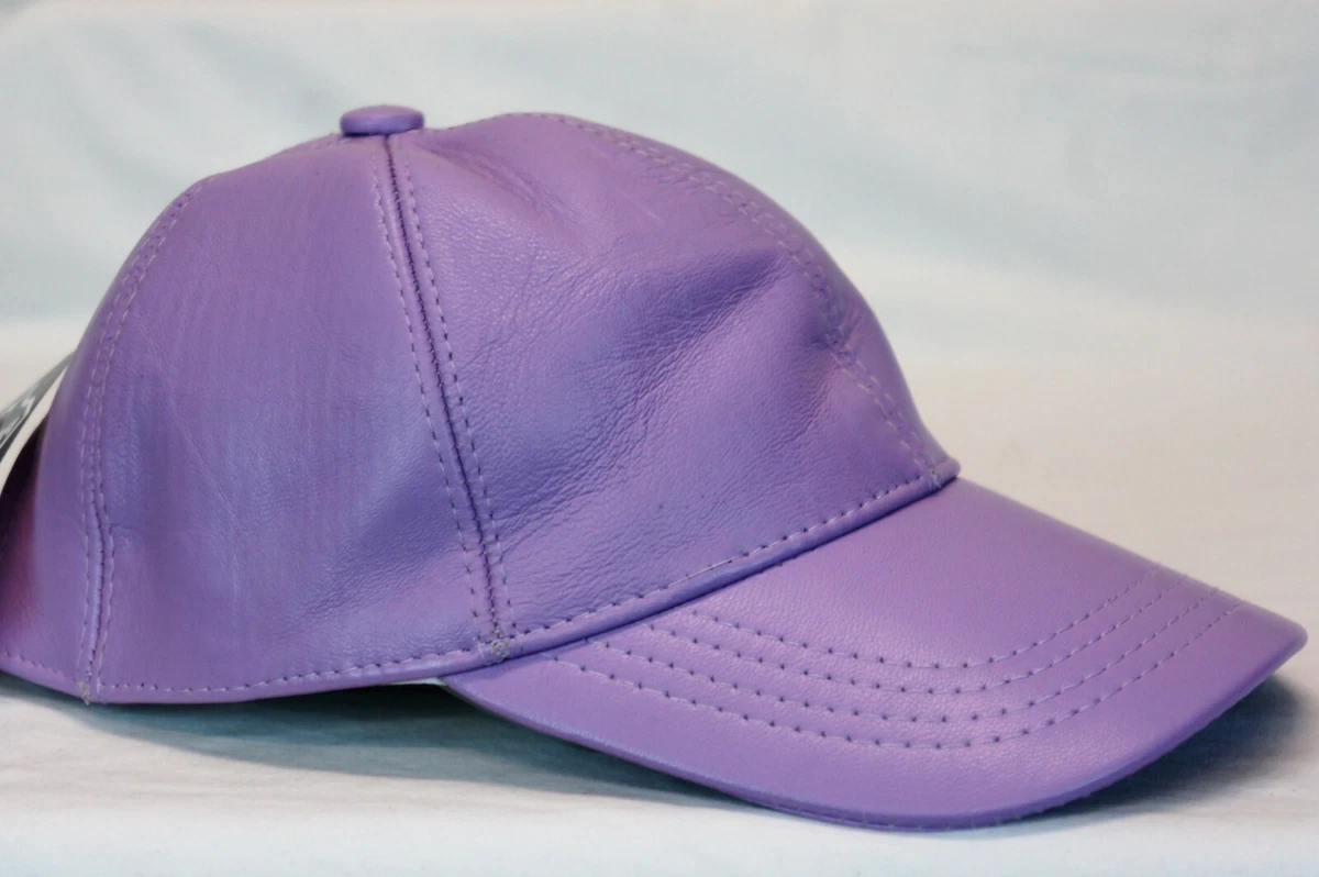 PURPLE 100% LEATHER HAT Mountains Are Calling Leather Patch Hat – Outdoor Adventure  main image 4