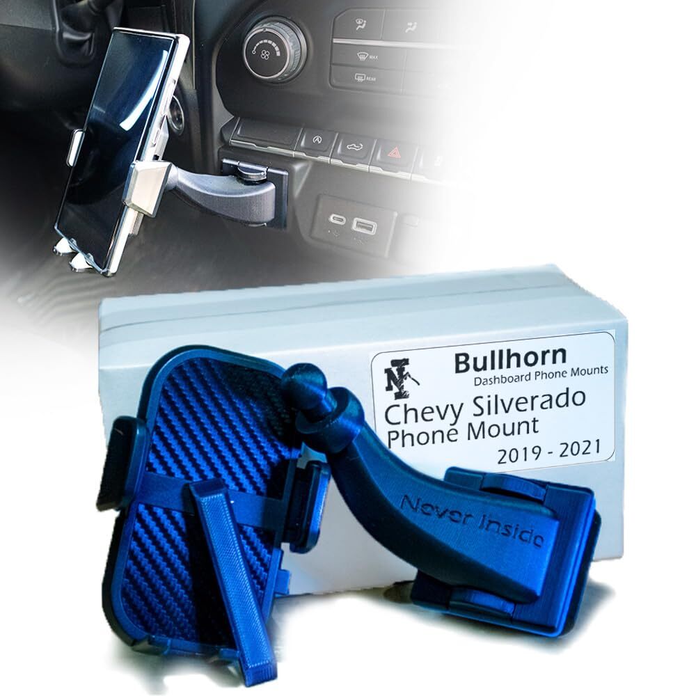 Never Inside Chevy Silverado Phone Mount Bullhorn Dashboard