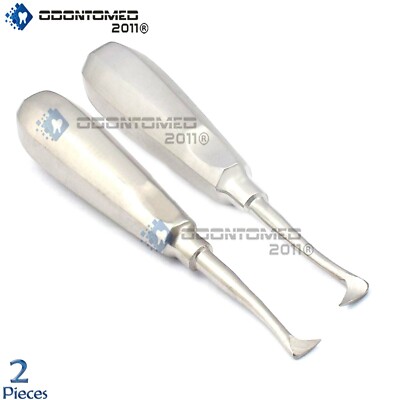 Set of 2 German Stainless Dental Root Elevator Cryer NO 25