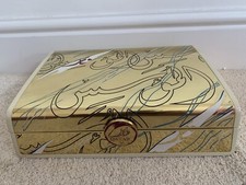 Al Jazeera Parfums Gold Leder Präsentation Etui RAR