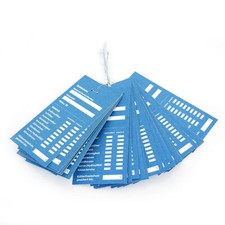 Serviceanhänger blau 50 Stück Inspektion- & Ölwechselanhänger mit Draht