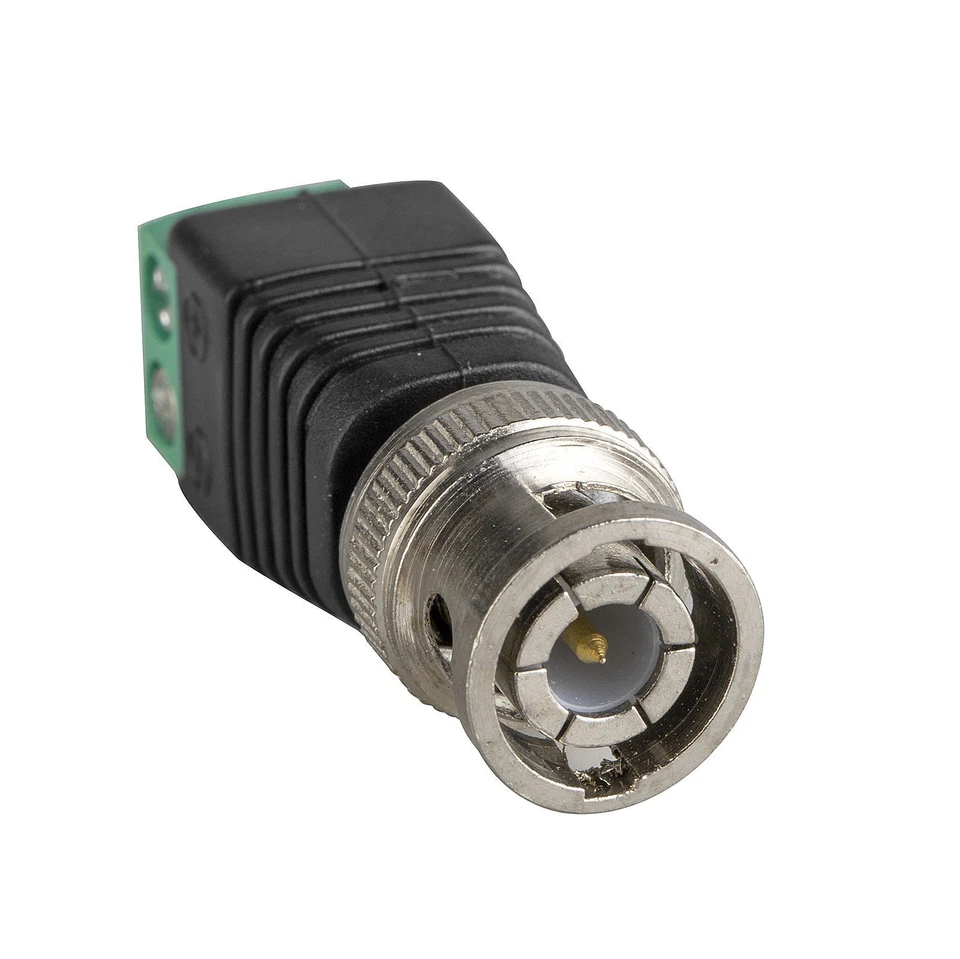 10pcs BNC Balun Connector Security CCTV Camera Video Coax Cable Screw Terminal - Image 2 of 4