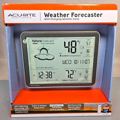 AcuRite 75077A1 Wireless Digital Atomic Weather FutureForecast Station New n Box