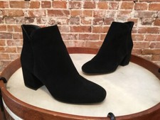 Vince Camuto Kassie Black Suede Luxe Heeled Bootie Ankle Boots 5.5 SALE