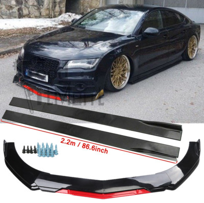 Spoilerschwert Frontspoiler Spoilerlippe Seitenschweller für Audi A7 C8 S-Line