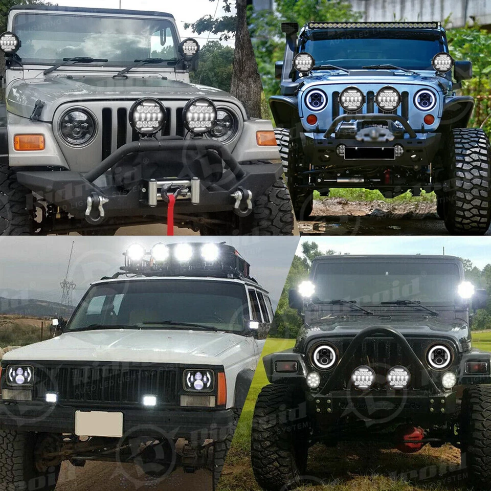 1pcs 7" Front Bumper Spot LED Work Light Pods for Yamaha Banshee Headlight - Image 2 of 4