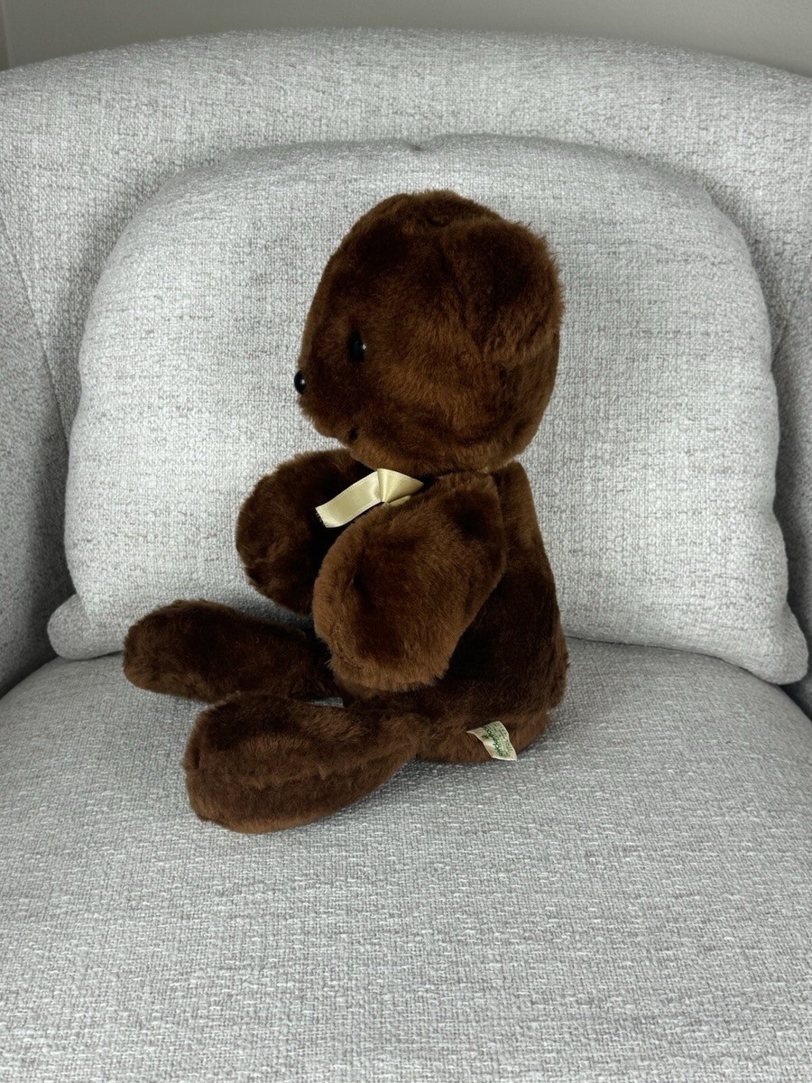 Vintage Knickerbocker Animals of Distinction Dark Brown Teddy Bear