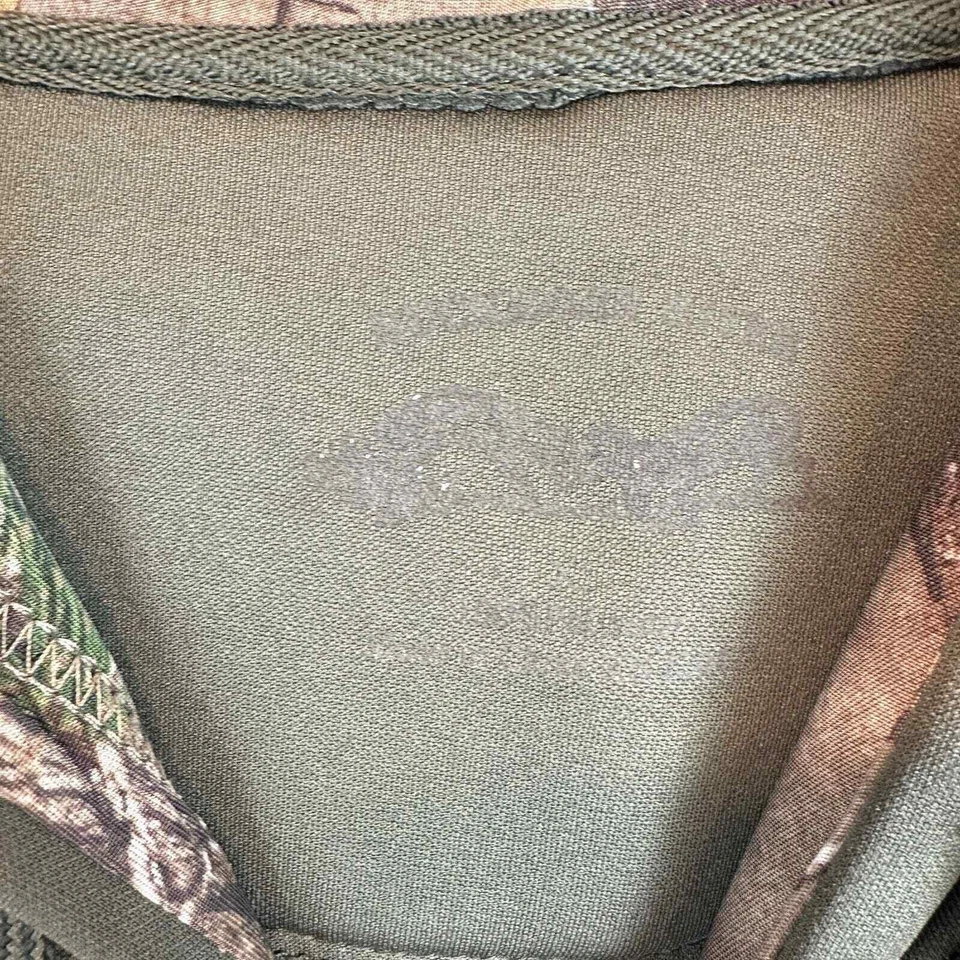 REALTREE Buckhorn River Hoodie Mens M Olive Green Hooded Sweatshirt Hunting - Image 3 of 4