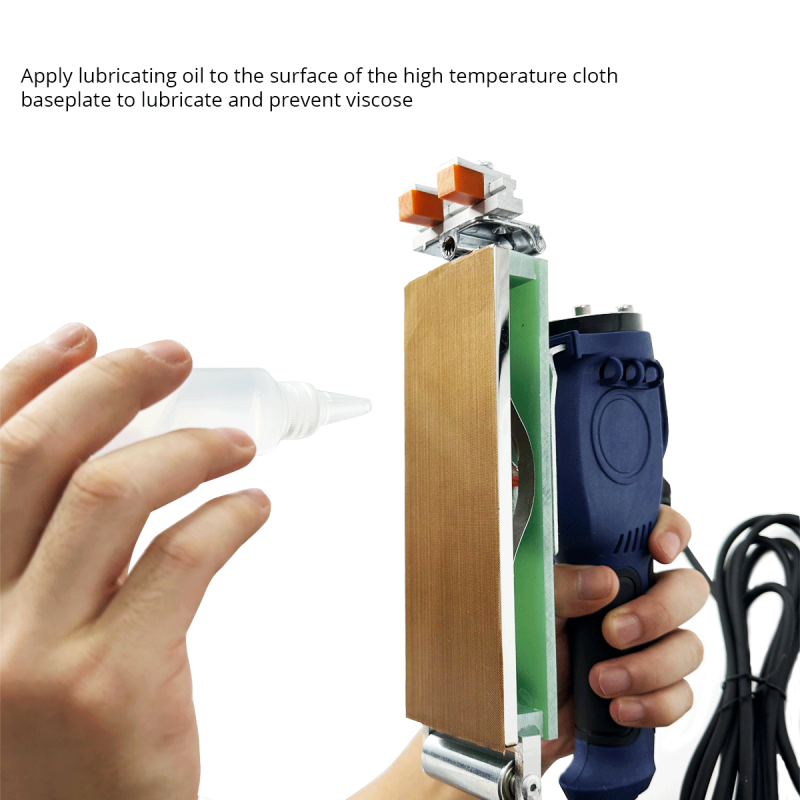 220V Portable Adjustable Temp Edge Banding Machine Wood PVC Manual Edge ...