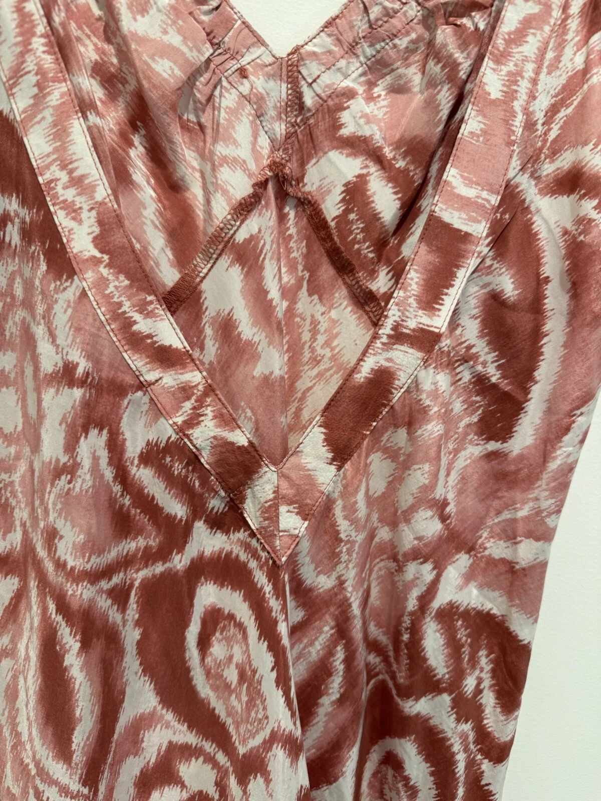 UNDERCOVER Abito Victoria’s Secret maxi seta cotone floreale taglio basso schiena taglia media