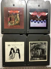 *** AEROSMITH 8 TRACK TAPE LOT ROCKS, TOYS, DRAW, RUTS NEWER PAD/SPLICE NICE ***