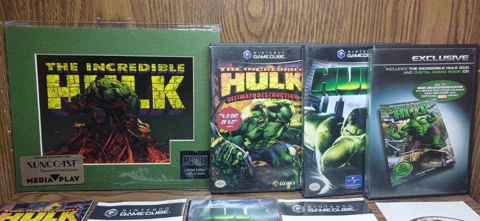 The Incredible Hulk Ultimate Destruction Master Set Nintendo Gamecube CIB Rare! Foto 2 de 4
