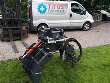 6-8 Ton Hydraulic Twin Ram Grapple For Excavator